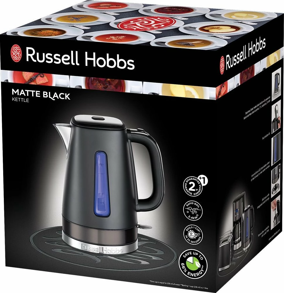 Çajnik elektrik Russell Hobbs 26140-70 1.7L 2400W, matte black