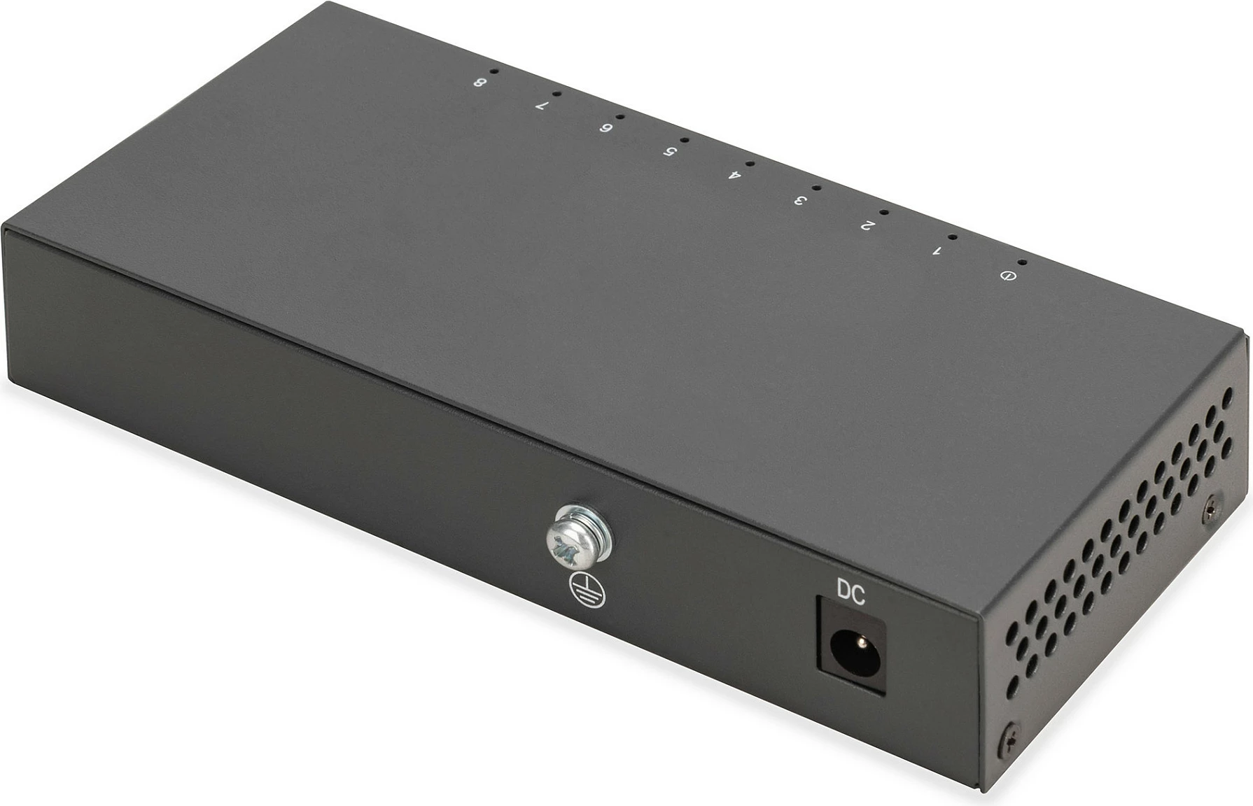 Switch Digitus 8-Port Gigabit Ethernet, fanless, metal, i zi