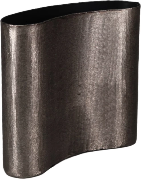 Vazo Margo, alumin, ngjyrë smoke black, 29x10x29cm