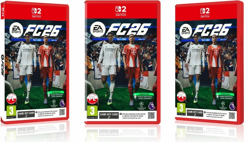 lojë Nintendo Switch 2, Cenega, EA Sports FC 26, kartë‑kod (GK), PEGI 3 6