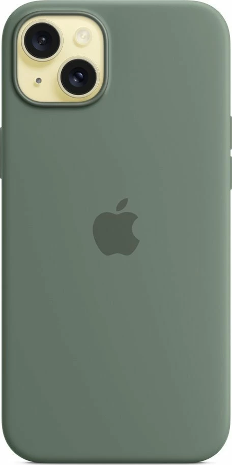 Mbështjellës Apple Silicone Case me MagSafe për iPhone 15 Plus MT183ZM/A, jeshile Cypress