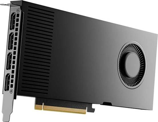 Kartelë grafike PNY RTX 4000 Ada, RTX A4000, 20 GB, GDDR6, 160 bit, PCI Express x16 4.0, 1 ventilator, e zezë