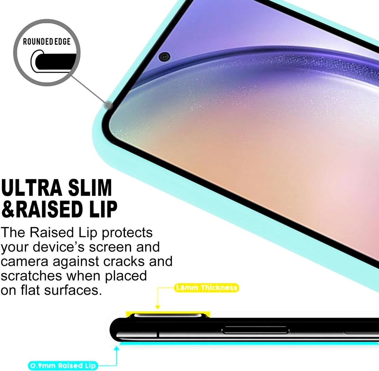 Mbështjellës silikoni Goospery Soft Feeling për Samsung Galaxy A34, mint