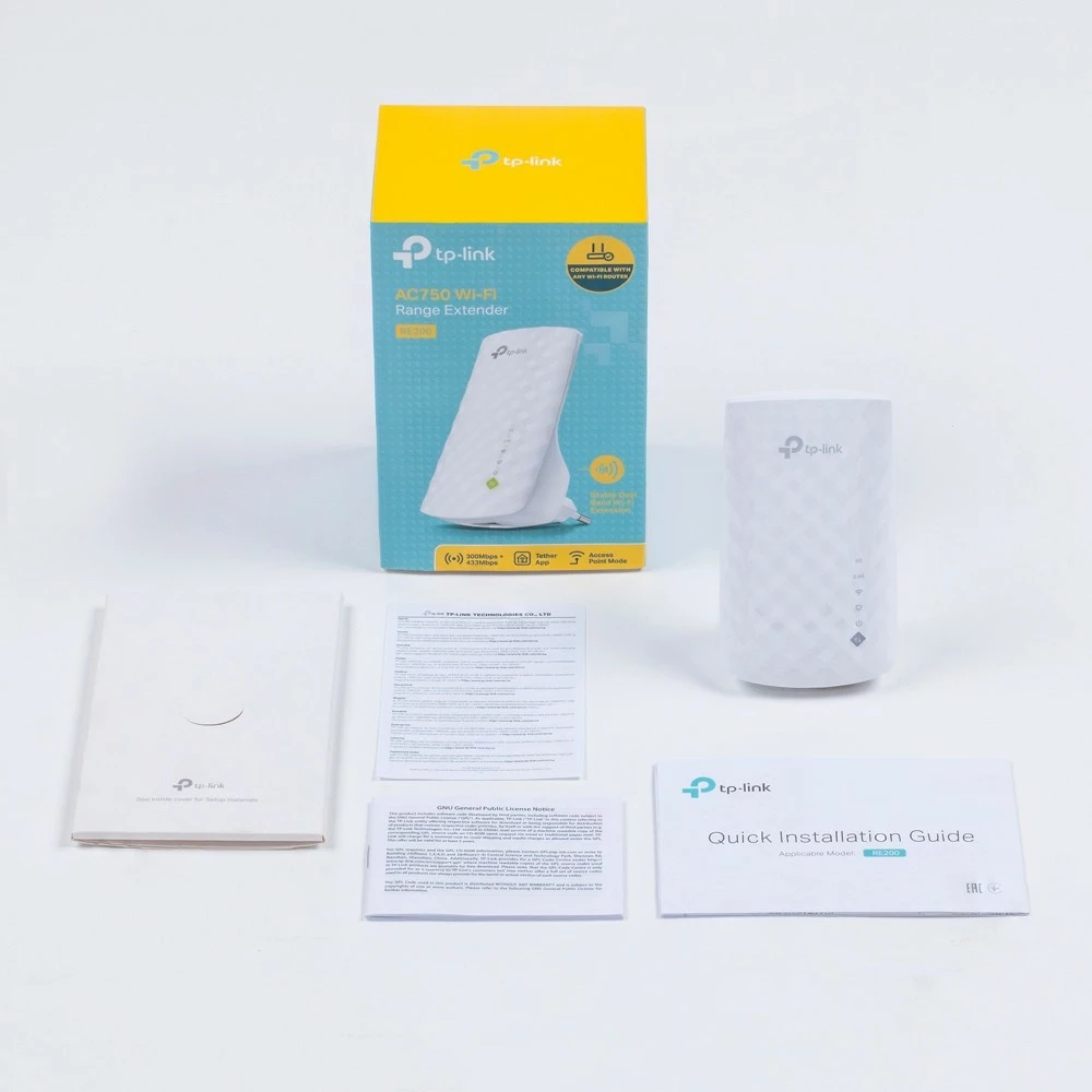 Repeater TP-Link RE200, Wi-Fi 2.4/5GHz, 300/433Mbit, i bardhë