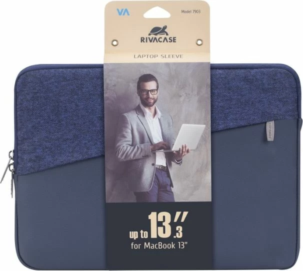 çantë/sleeve për laptop RIVACASE 7903 13.3\" për MacBook Pro/Ultrabook, blu