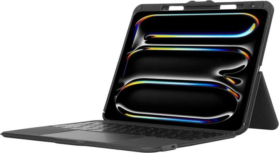 Mbështjellës me tastierë Bluetooth Targus VersaVu për iPad Pro 13-inch (M4), spanjisht, i zi