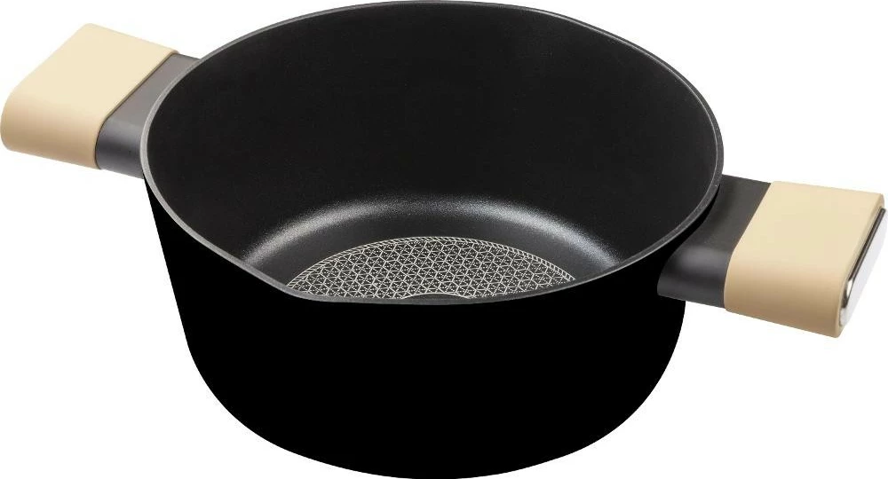 Tenxhere POELE Lamart LT1219, 24cm, 4.3l, e zezë/bezhë