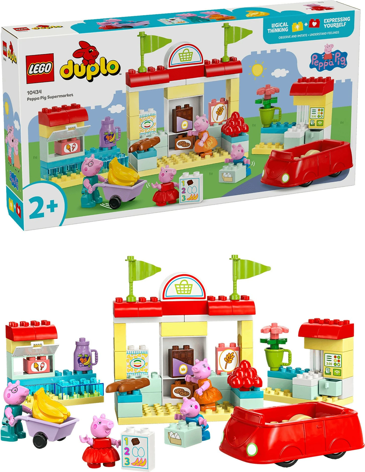 Set lodrash LEGO Duplo 10434 Peppa Pig Peppas Supermarkt