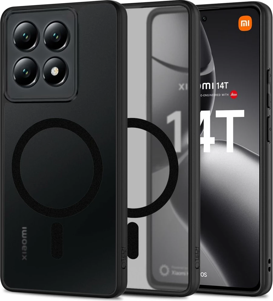 Mbështjellës Tech-Protect MagMat për Xiaomi 14T Pro, MagSafe, i zi