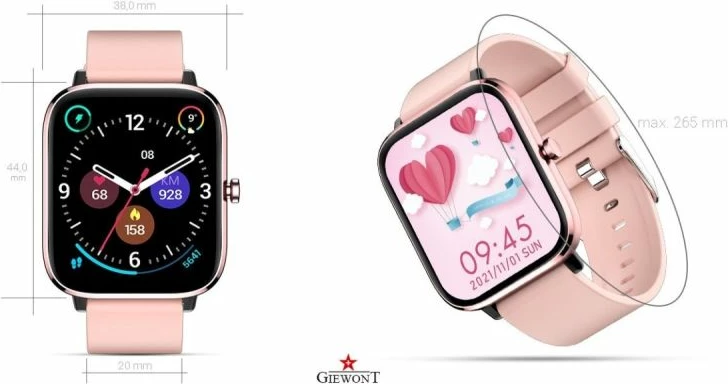 Smartwatch për femra Giewont, rozë