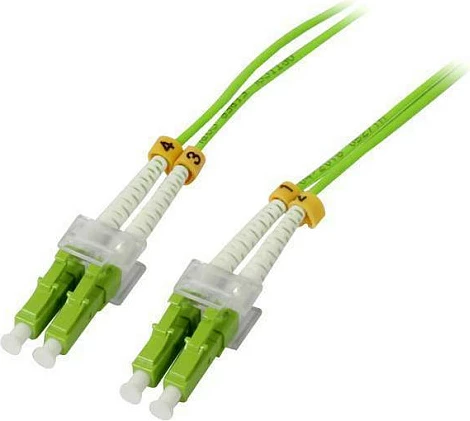 Kabëll patch fiber optik Synergy21 LC-LC, 3m, OM5 50/125µm, duplex, i gjelbër