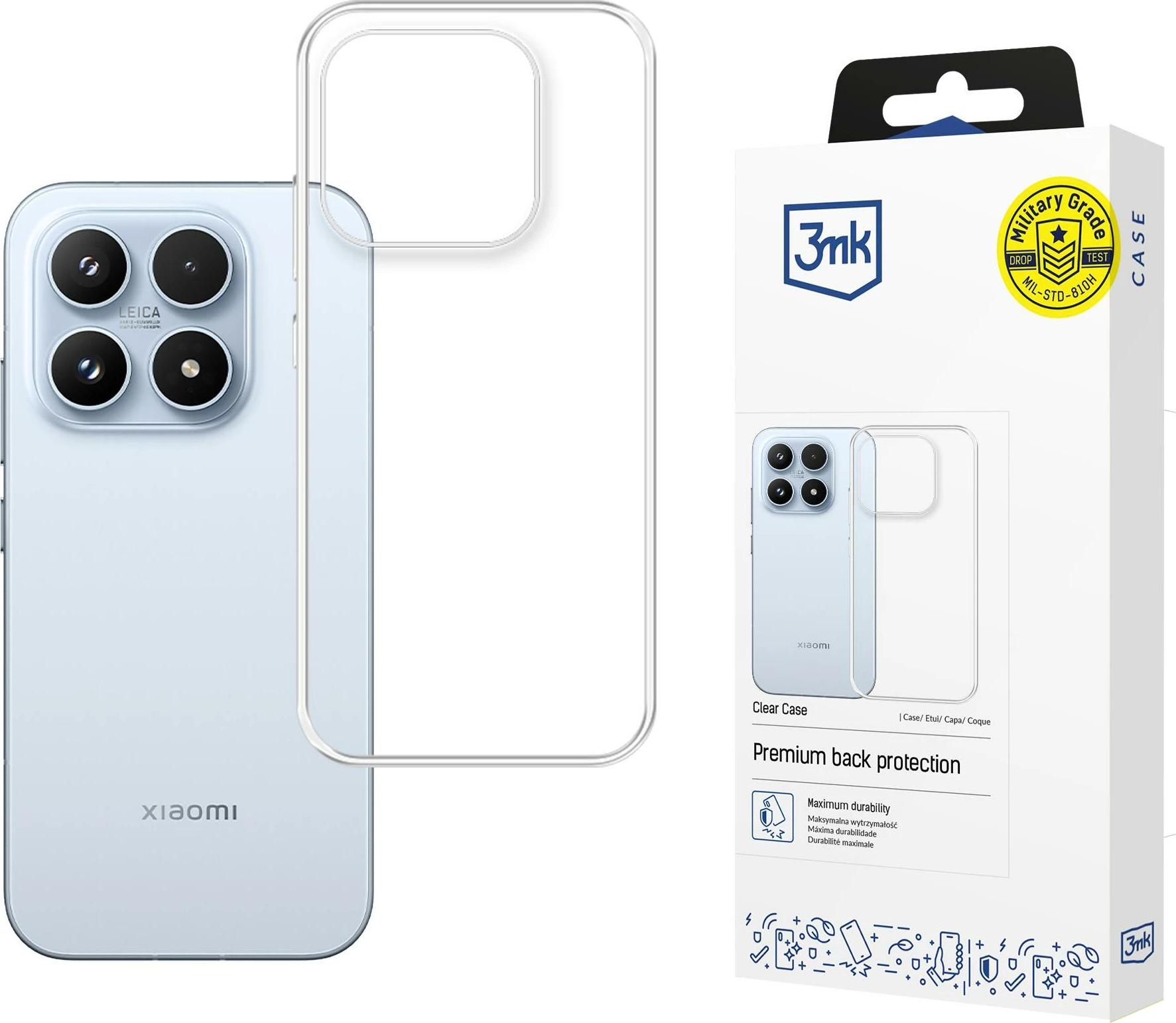 Mbështjellës 3mk Clear Case për Xiaomi 17, transparent, në kuti
