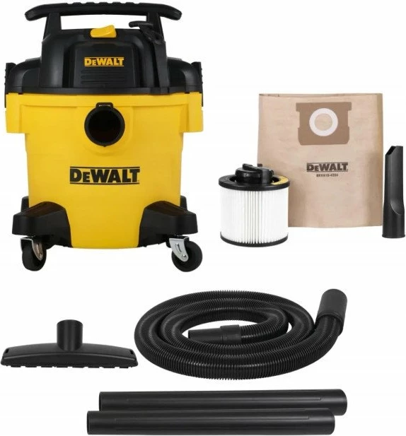 Fshesë me korrent industriale DeWalt DXV20PC 20L 1050W funksion fryrës, verdhë/zezë