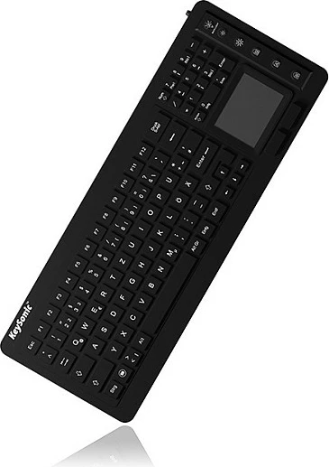 Tastierë KeySonic KSK-6231 INEL, USB, me touchpad, IP68, US QWERTY, e zezë