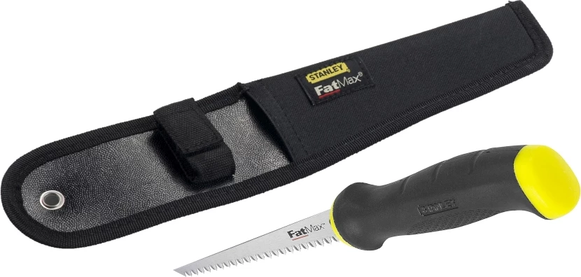 Sharrë prerëse për gipskarton Stanley FatMax 2-20-556, 302mm, 7 TPI, me këllëf, e zezë/verdhë
