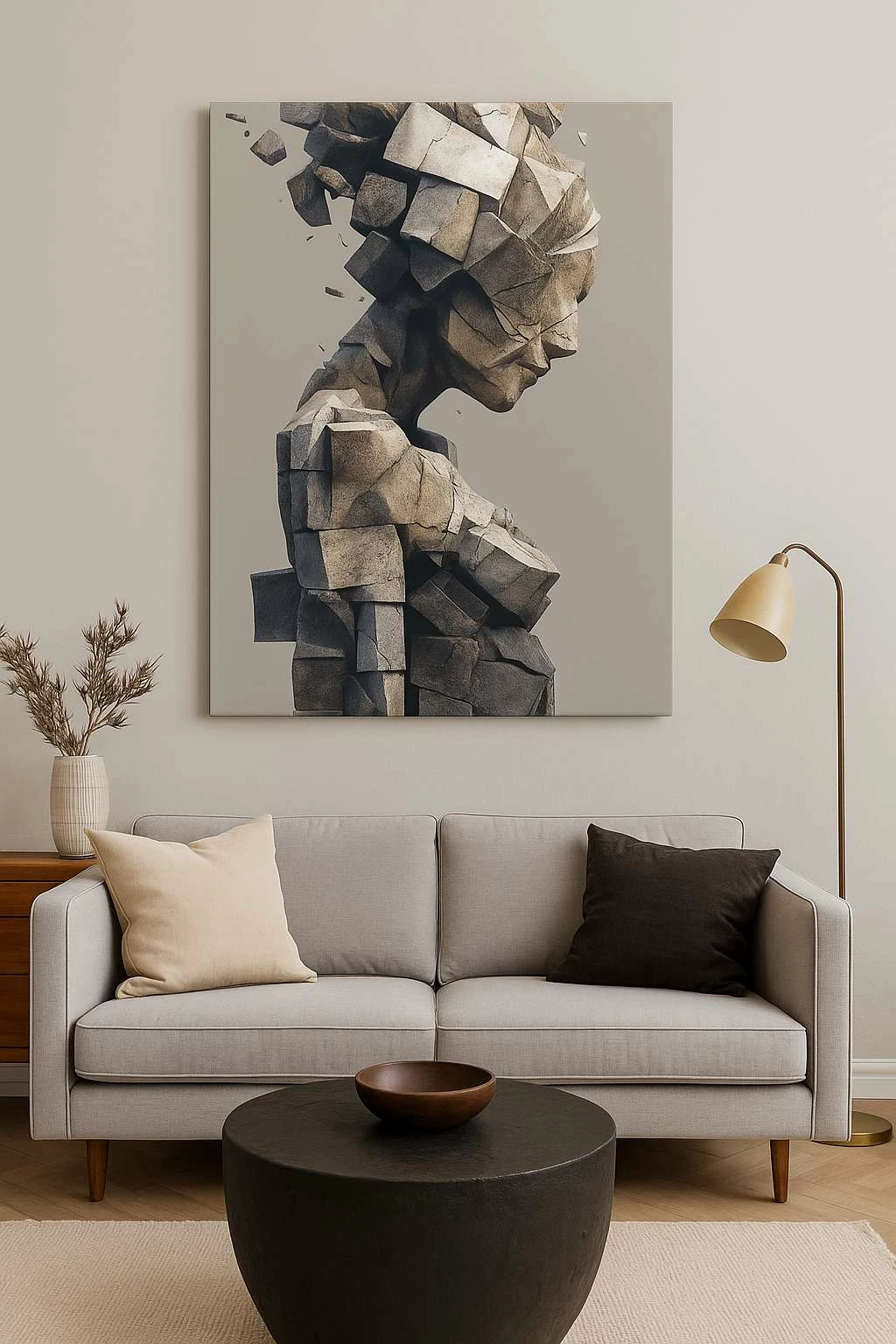 Pikturë dekorative në kanavacë, shumëngjyrëshe, Wallity, HM_CNVS26-23, 50x70cm