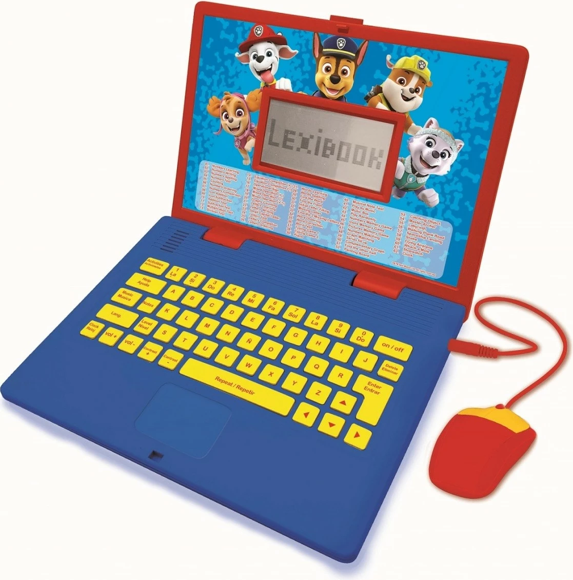 Laptop edukativ Lexibook Paw Patrol, 124 aktivitete, dygjuhësh PL/EN, Blu e Kuqe