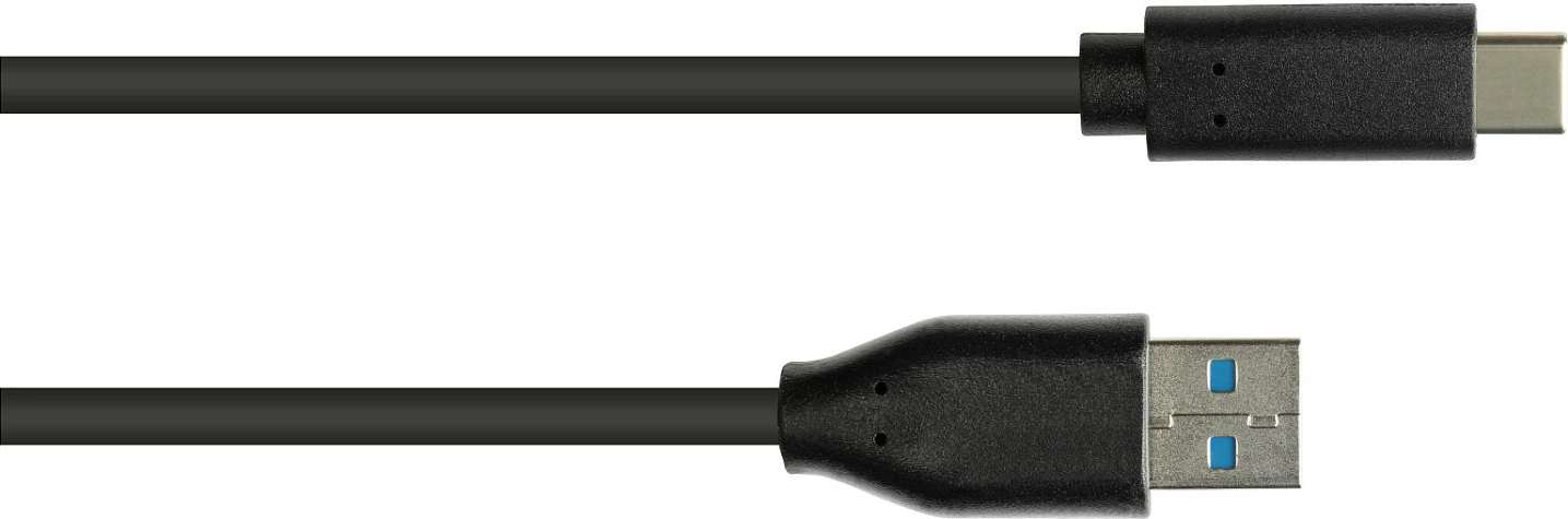 Kabll USB GoodConnections GC-M0128, USB-A në USB-C, 2 m, USB 3.2 Gen 1, 5 Gbit/s, i zi