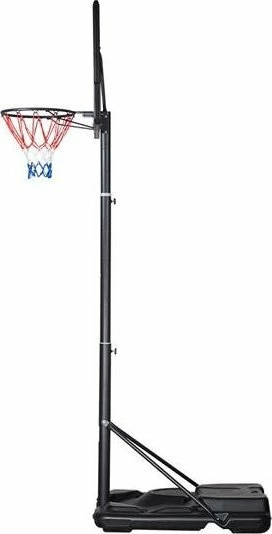 Kosh basketbolli Nils Extreme ZDKA21 i rregullueshëm 2.3-3.05 m, tabelë 110x75 cm, diametër unaze 45 cm, e zezë