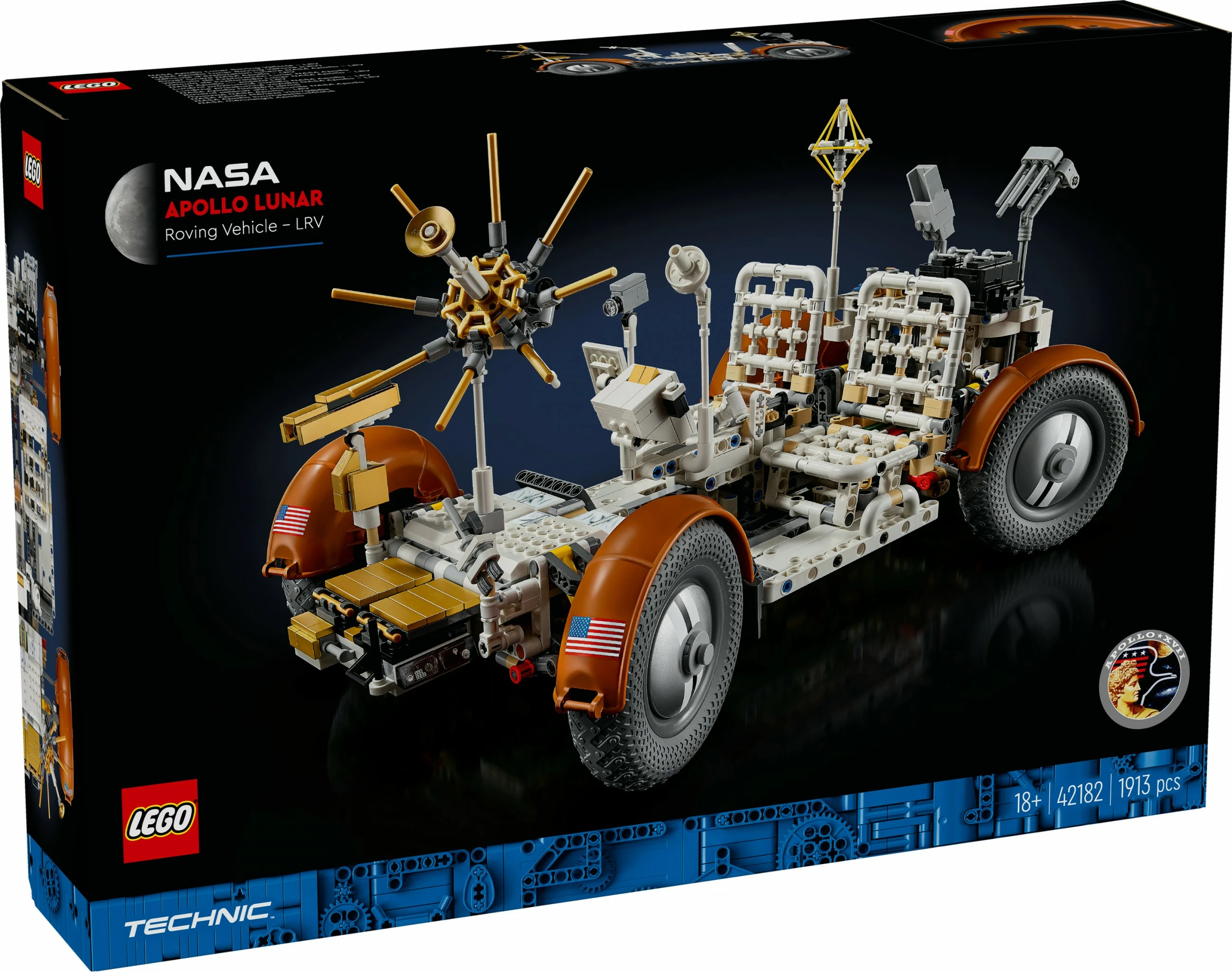 Set ndërtimi LEGO Technic NASA Apollo Lunar Roving Vehicle 42182, multikolor
