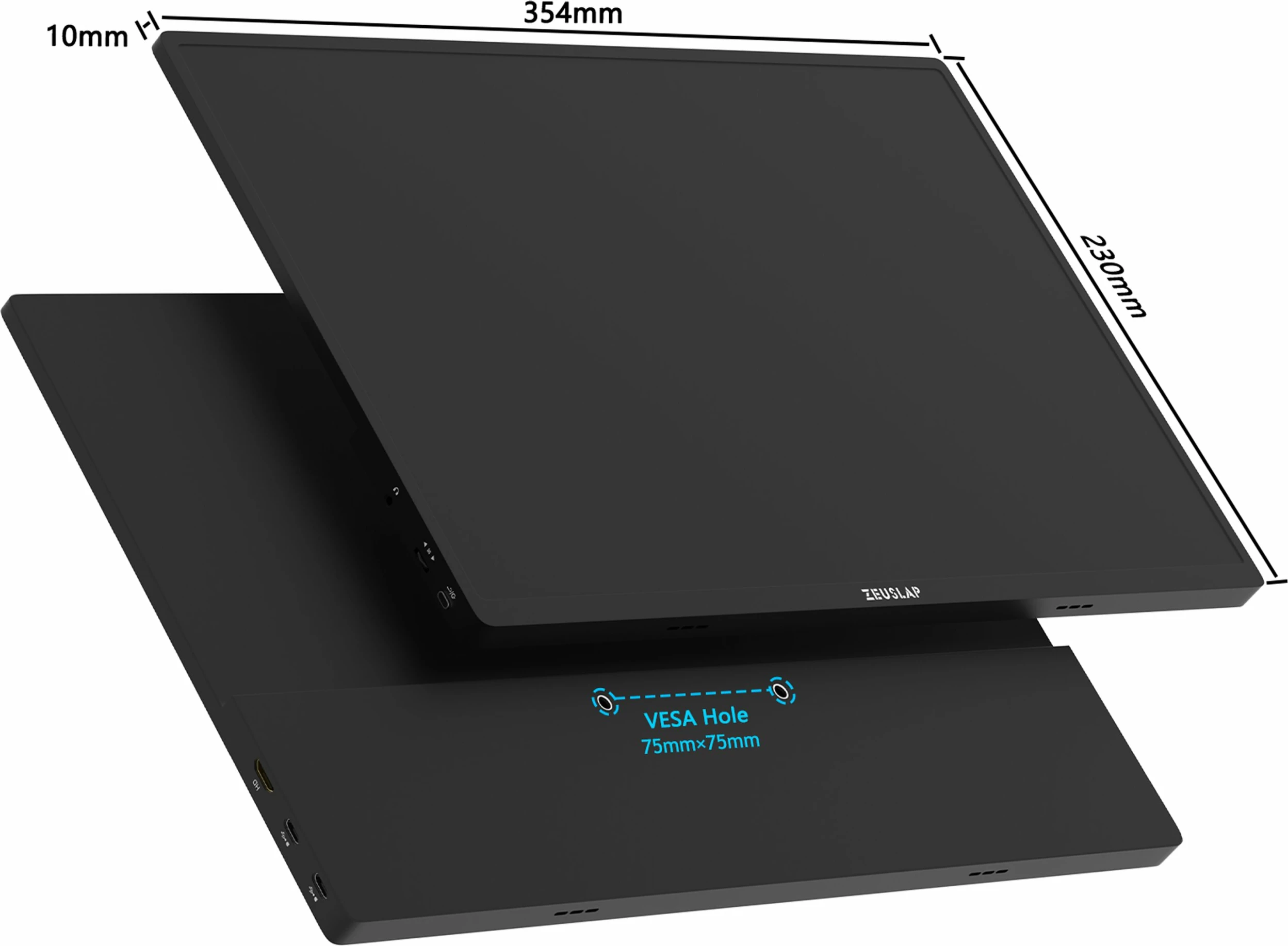 Monitor portativ Zeuslap P16 Plus 16\" IPS WUXGA 180Hz USB-C Mini HDMI, zi