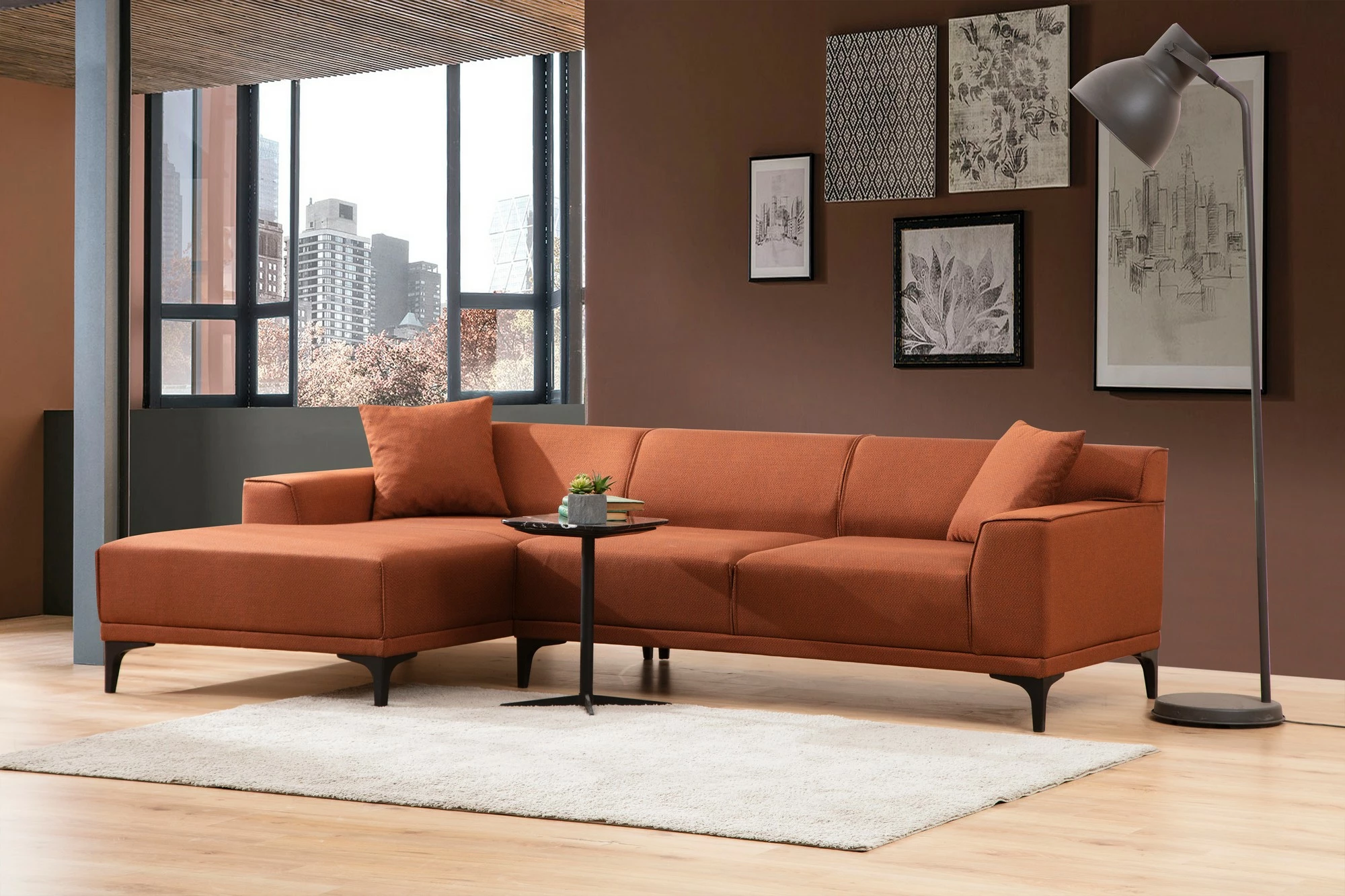 Këndare Petra L, portokalli, Atelier del Sofa - 2