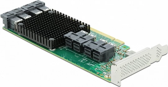 Kartelë zgjerimi PCIe DeLOCK PCI Express x16 në 8x SFF-8643 NVMe, low-profile