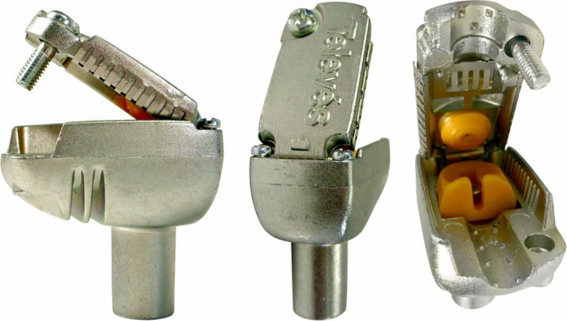 Konektor IEC Televes KSW 2000N, prizë këndore e vidhosur, i mbrojtur, inox (25 copë)
