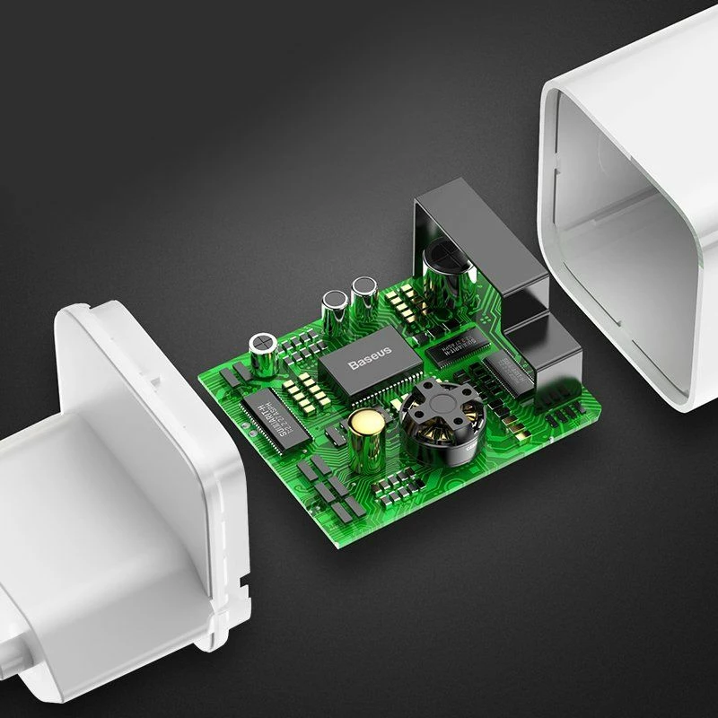 Karikues i shpejtë Baseus CCALL-BX02 24W 1x USB-A QC 3.0 3A, i bardhë