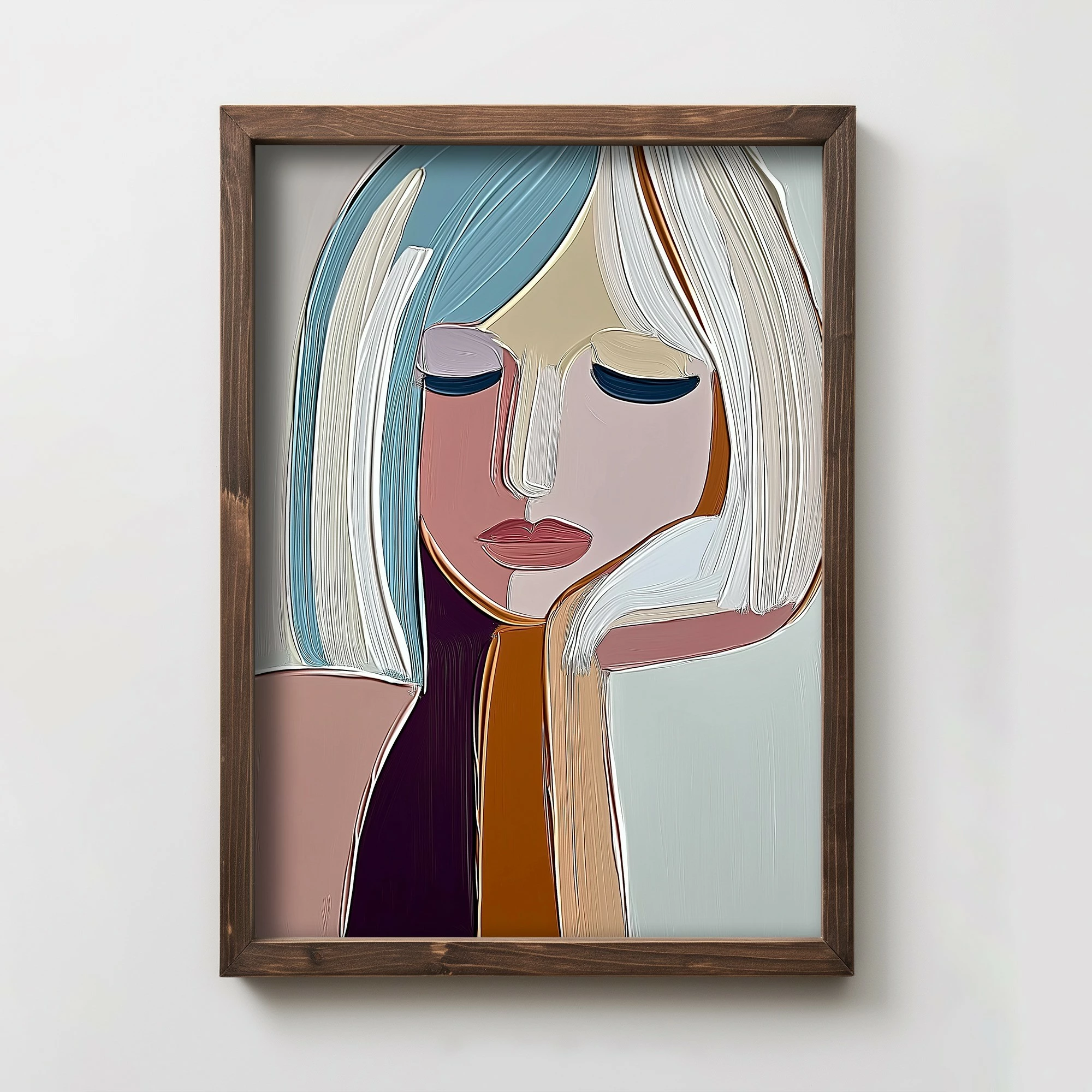 Pikturë dekorative me kornizë MDF, Wallity, TUN053-XL, shumëngjyrëshe, 50x70x3.5cm