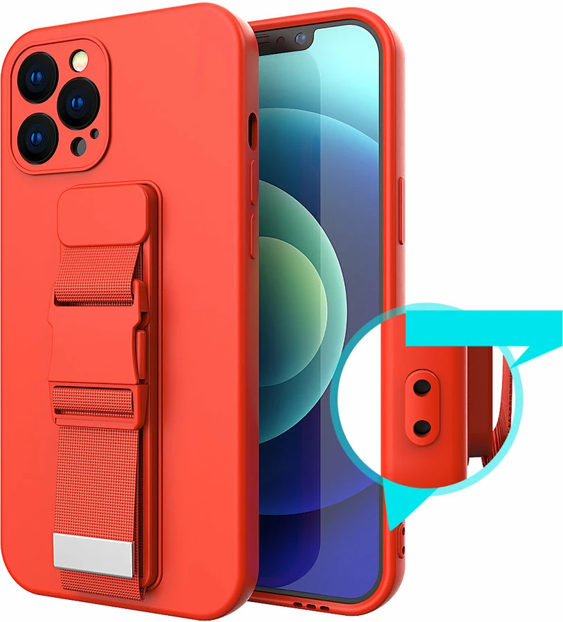 Mbështjellës Hurtel për iPhone 12 Pro Max me litar, vjollcë