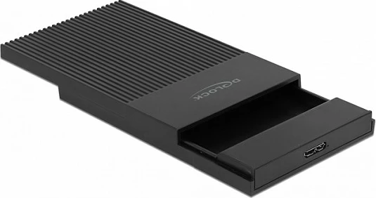 Kasë e jashtme DeLOCK për HDD/SSD 2.5" SATA, Micro-USB, deri 5 Gbit/s, e zezë