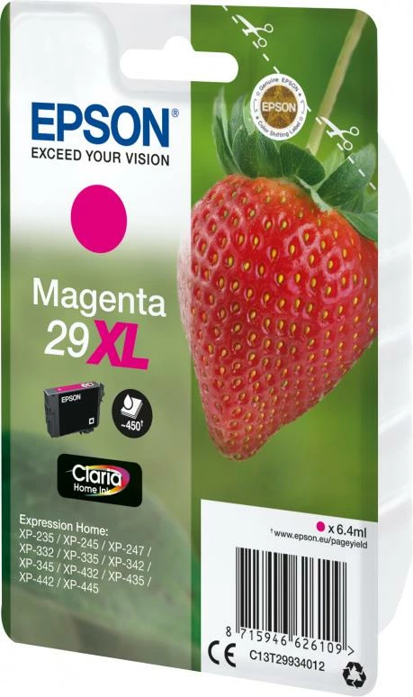 Kartush boje Epson 29XL (C13T29934012) kapacitet i lartë Claria Home Ink magenta