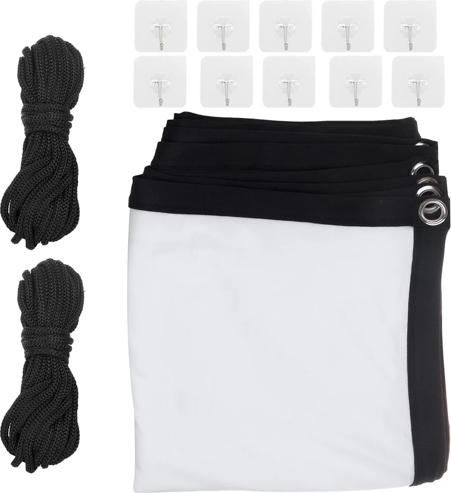 Ekran projekcioni Maclean MC-169, 120", 240x180cm, 4:3, poliester, me grepa tensionues