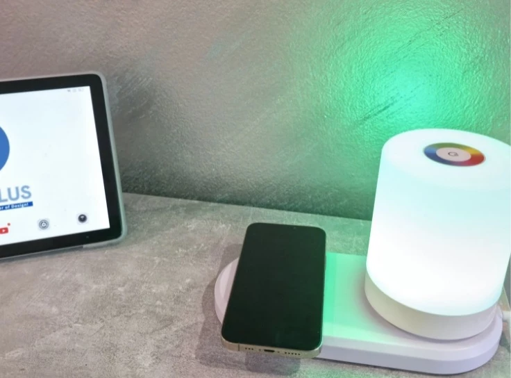 Karikues Wireless me Llambë LED dhe Funksion Ndriçimi Ambient