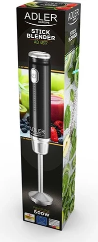 Blenderi zhytës Adler AD 4617, Zi dhe Argjendtë, 350 W