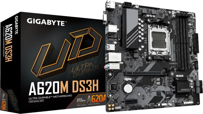 Pllakë amë GIGABYTE A620M DS3H, AM5, mATX, DDR5, SATA3, USB 3.2 Gen 1, DisplayPort