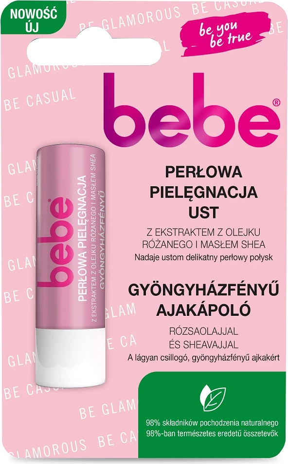 Balsam për buzë Bebe Young Care Pearl për femra, 4.9g Pearl