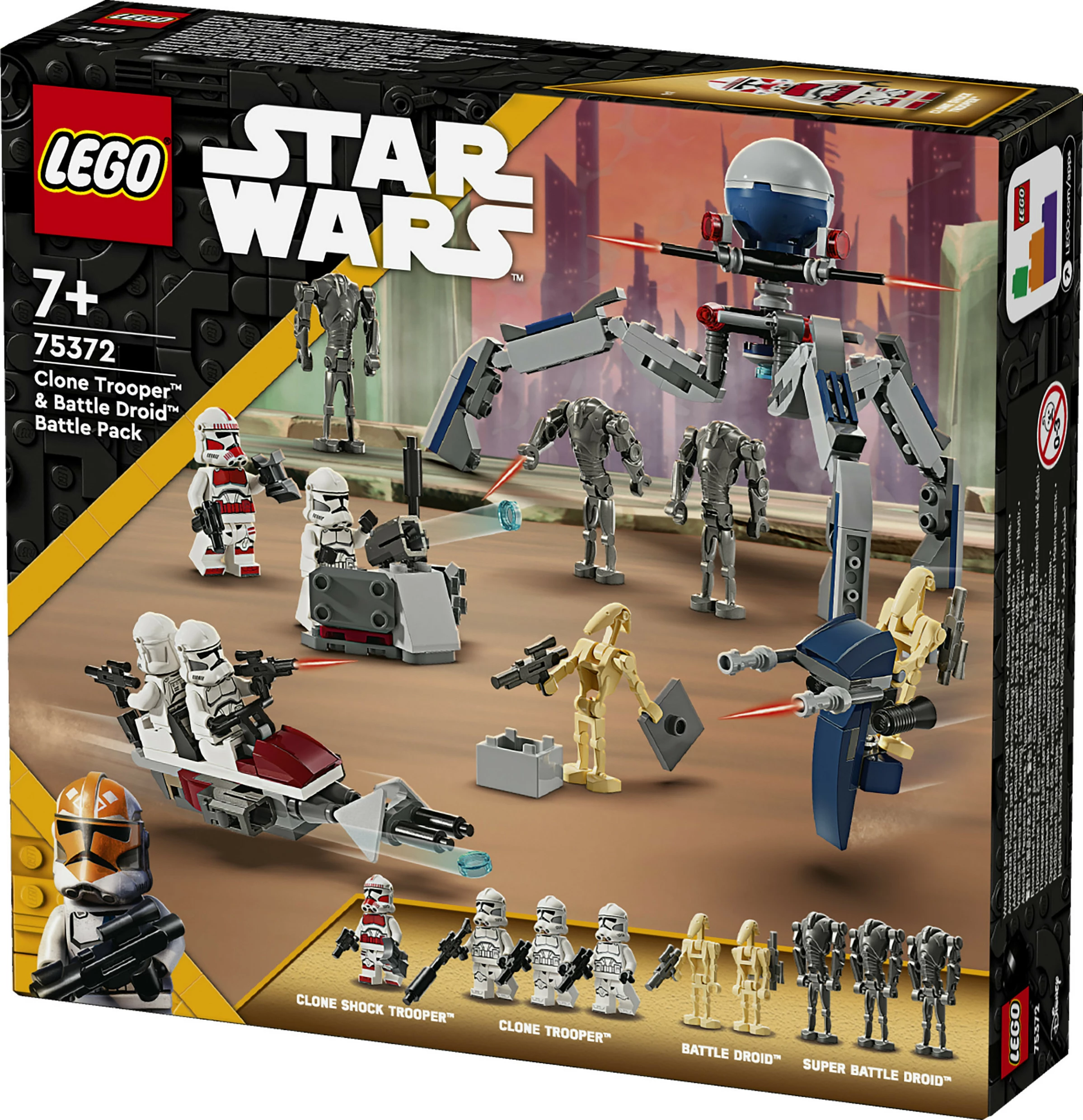 Set ndërtimi LEGO Clone Trooper & Battle Droid, 215 pjesë, plastikë, shumëngjyrësh