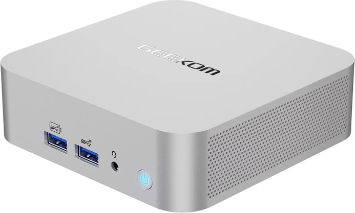 Kasë GEEKOM Mini PC A8, Ryzen 7 8745HS, 32GB RAM, 1TB SSD, Windows 11 Pro, argjendtë