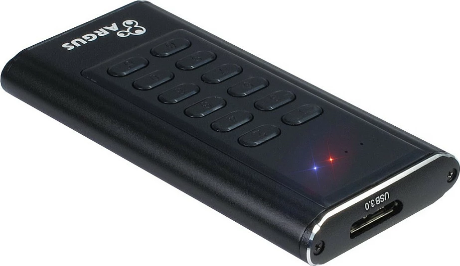 Kasë e jashtme M.2 SSD Inter-Tech GD-MSLK01, USB 3.0, AES 256-bit, e zezë