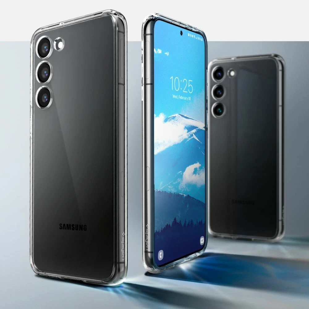 Mbështjellës Spigen Ultra Hybrid për Samsung Galaxy S23, Transparent
