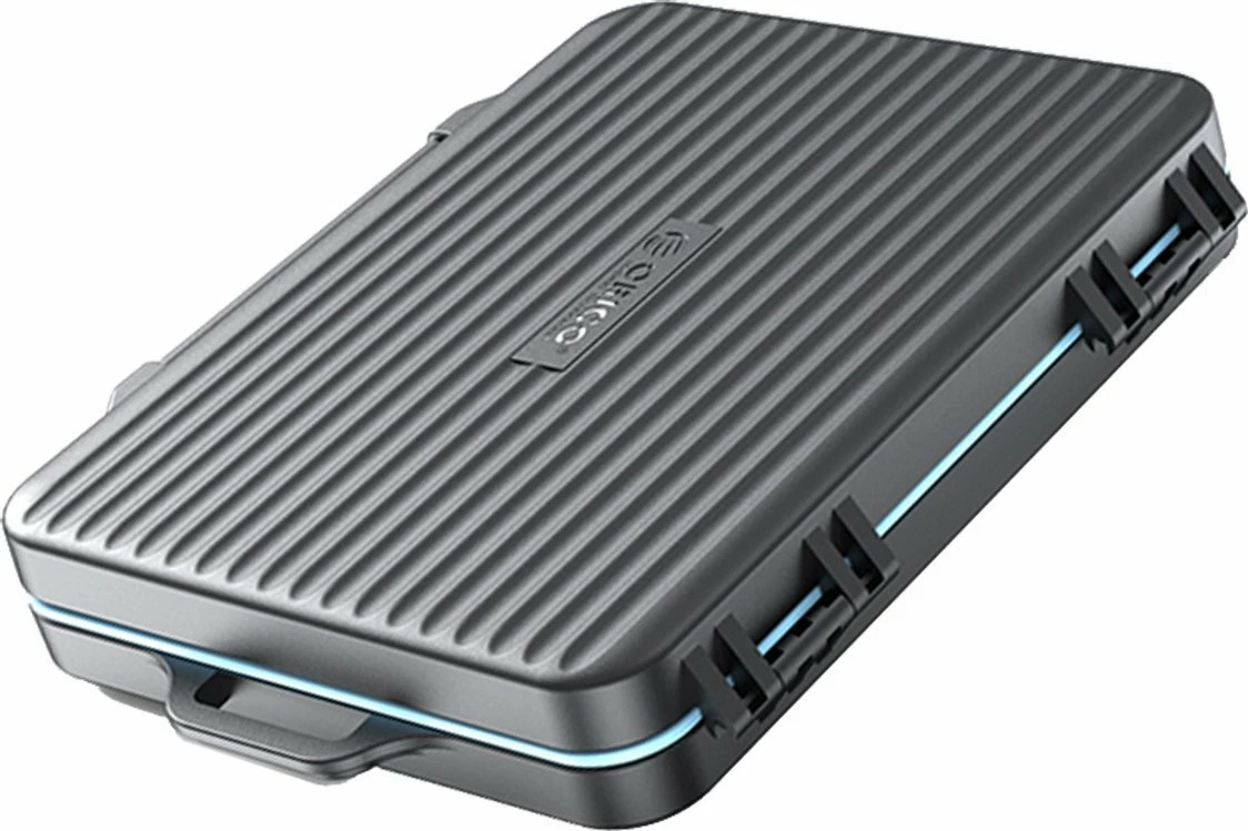 Kuti për karta SD/microSD Orico PHCD-3-BK-BP, për 12 SD + 12 microSD, me karabiner, e zezë