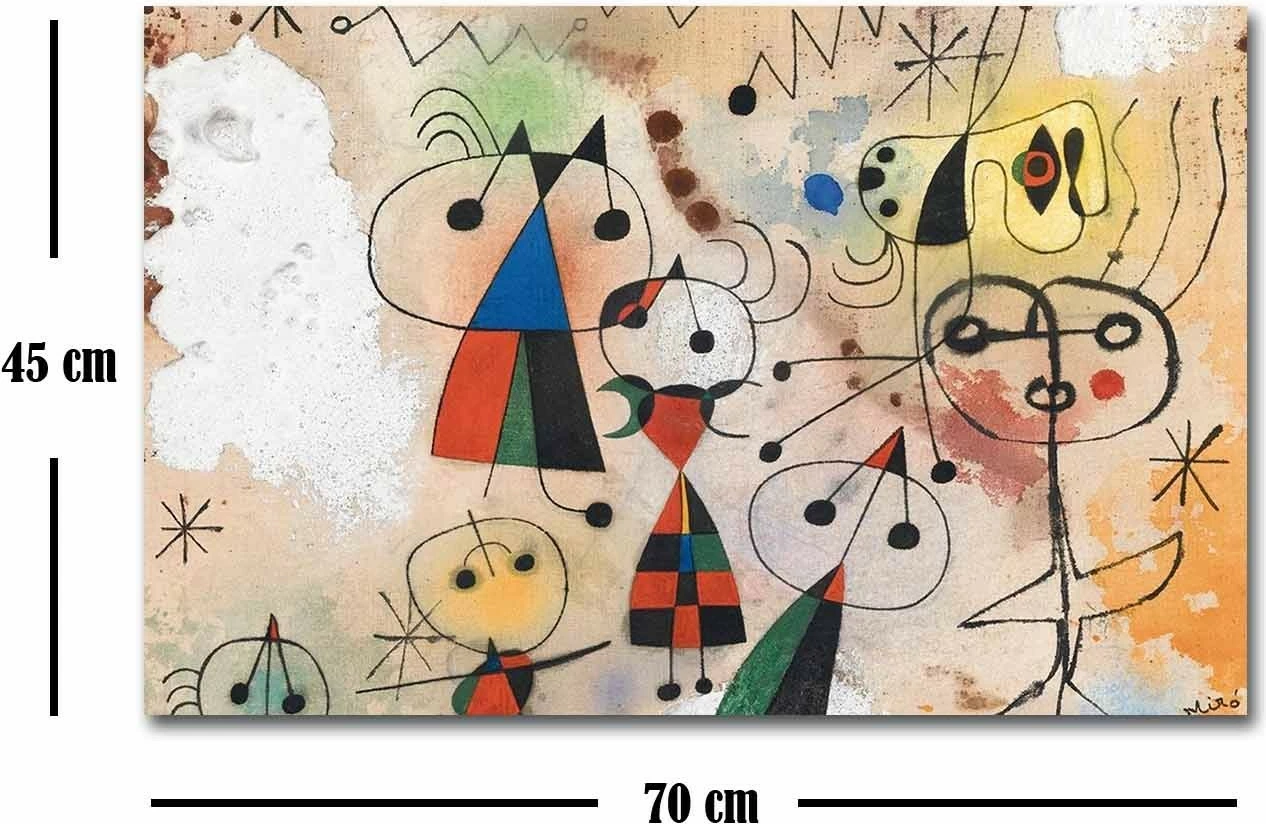 Pikturë dekorative në kanavacë, Harlequin's Carnival, shumëngjyrëshe, 45x70cm