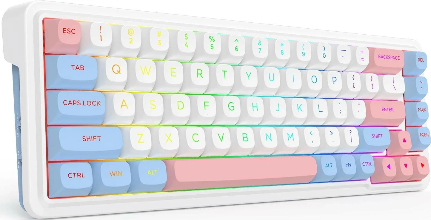 Tastierë Redragon K709WBP-RGB-PRO, mekanike, RGB, e bardhë