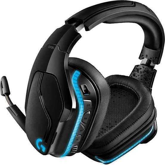 Kufje gaming Logitech G935 pa tela, 7.1 Surround Sound, e zezë, blu