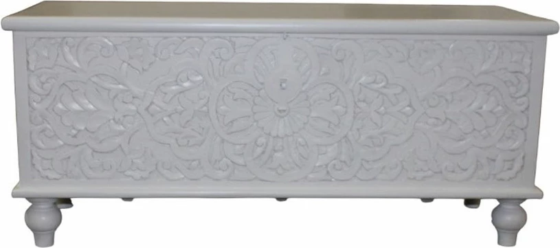 Arkë dekorative JASMIN, ngjyrë e bardhë, 115x44x50cm