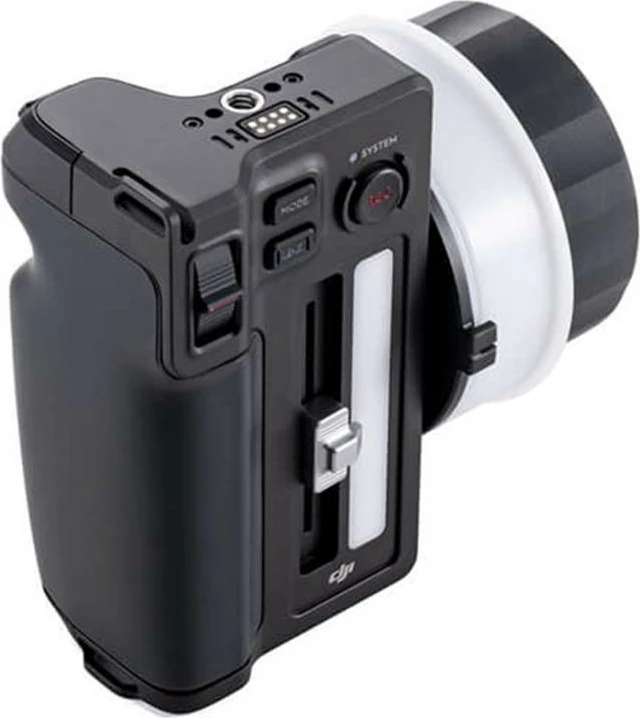 Kontrollues fokus DJI Three-Channel Follow Focus për Ronin 4D, me mbajtëse monitori dhe 3 unaza gome