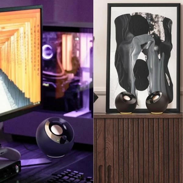 Altoparlantë për kompjuter Creative Pebble SE (51MF1725AA000) 2.0, RGB, 16 W RMS, USB-C/AUX, të zeza