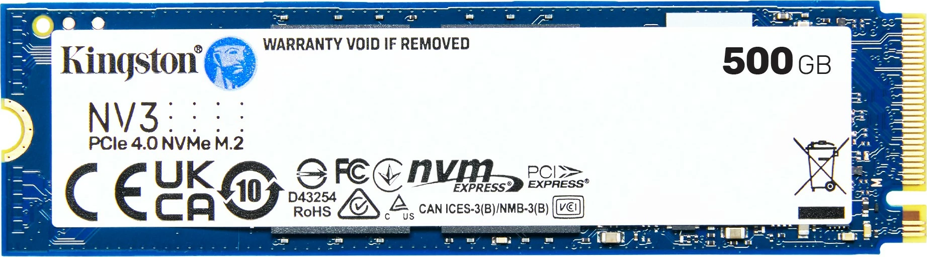 SSD Kingston NV3 M.2 2280 NVMe, 500 GB